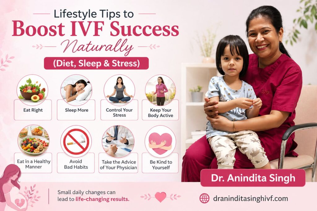 Lifestyle Tips to Boost IVF Success Naturally (Diet, Sleep & Stress)