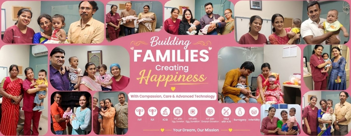 Patient success story with parents banner